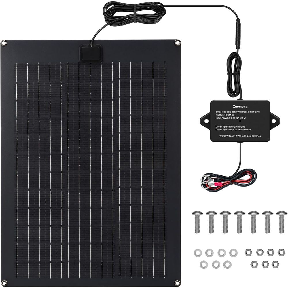 Solar Panel - Ładowarka solarna do akumulatorów, zestaw paneli