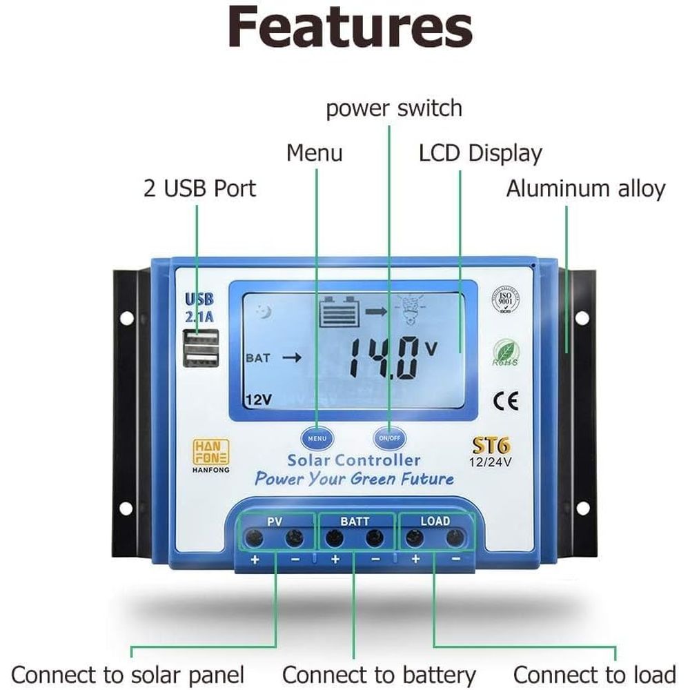 Regulator ładowania solarnego  – Charge Controller Solar recenzja i cena