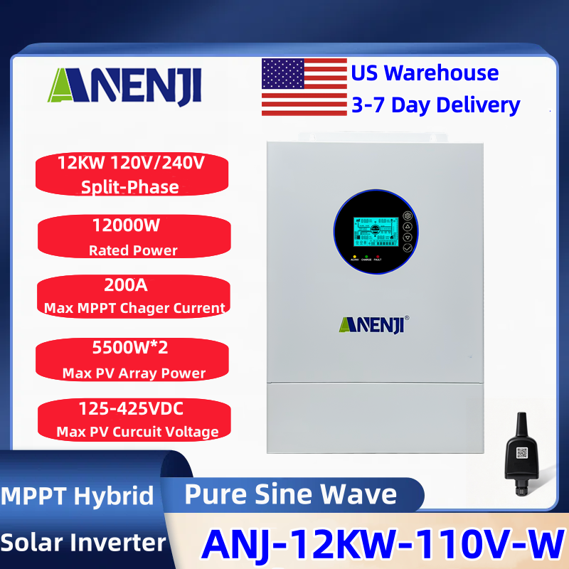 ANENJI – hybrydowy falownik so – Charge Controller Solar recenzja i cena