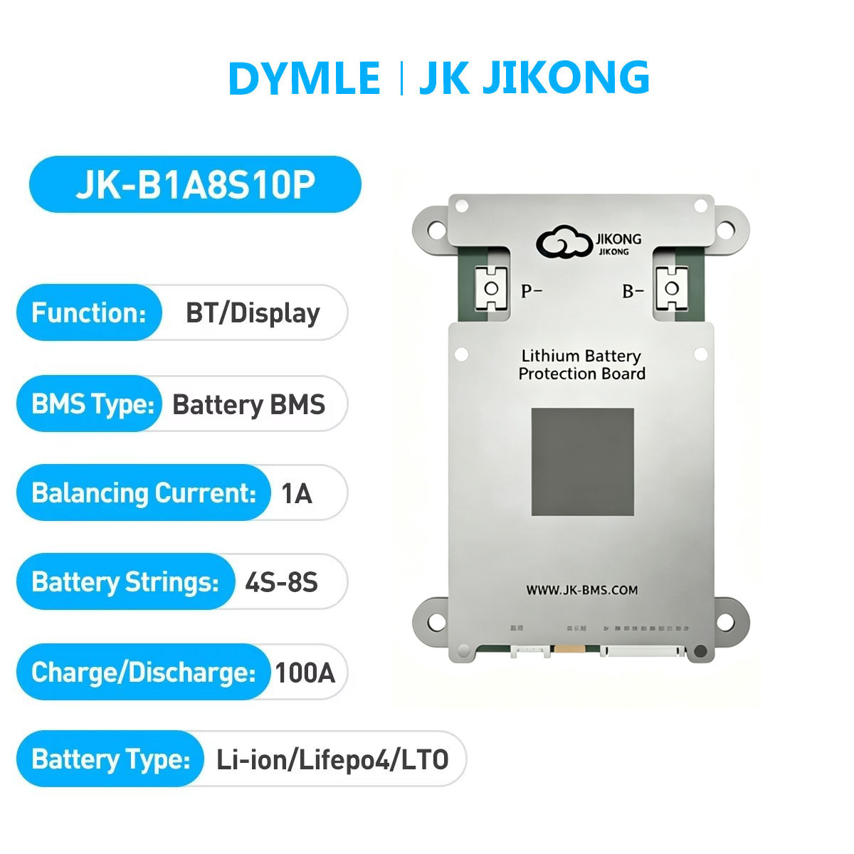 JK JIKONG B1A8S10P Inteligentn – Lithium Battery 12V recenzja i cena
